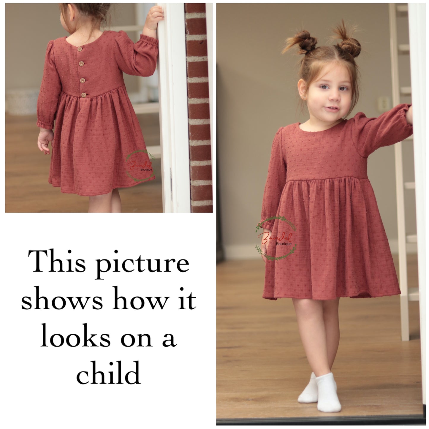 Emma Muslin Dress - Olive- green