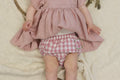 Pink check  newborn diaper cover, Gingham toddler bloomers, Cotton baby diaper cover