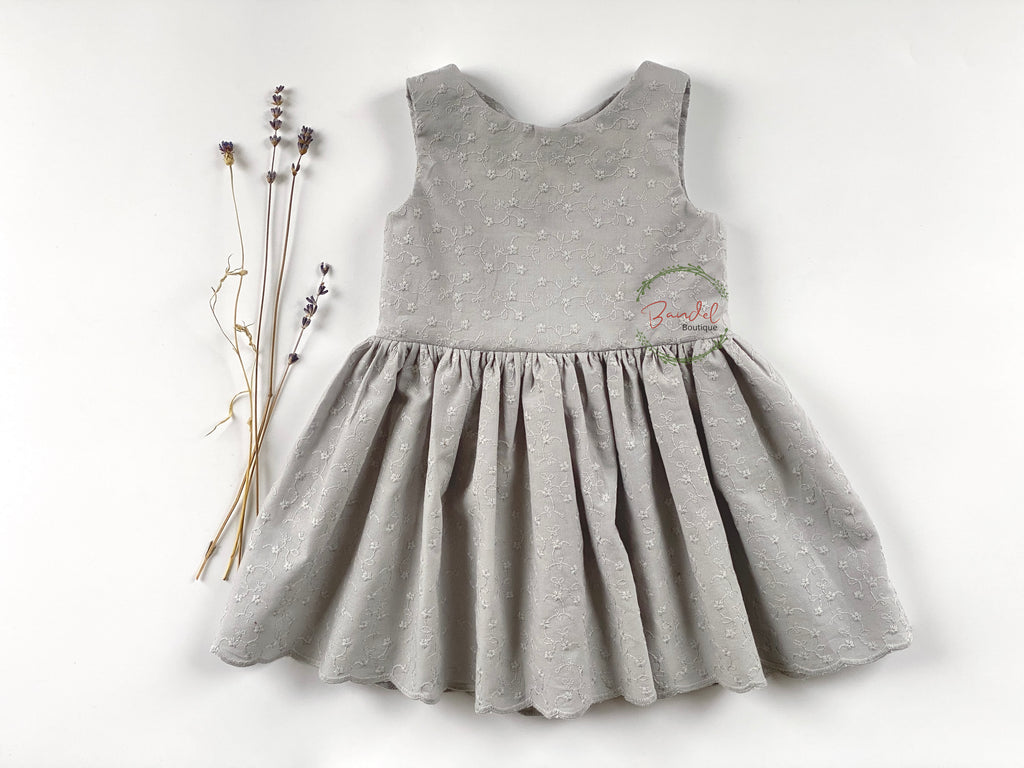 Daya - Light Grey Embroidery