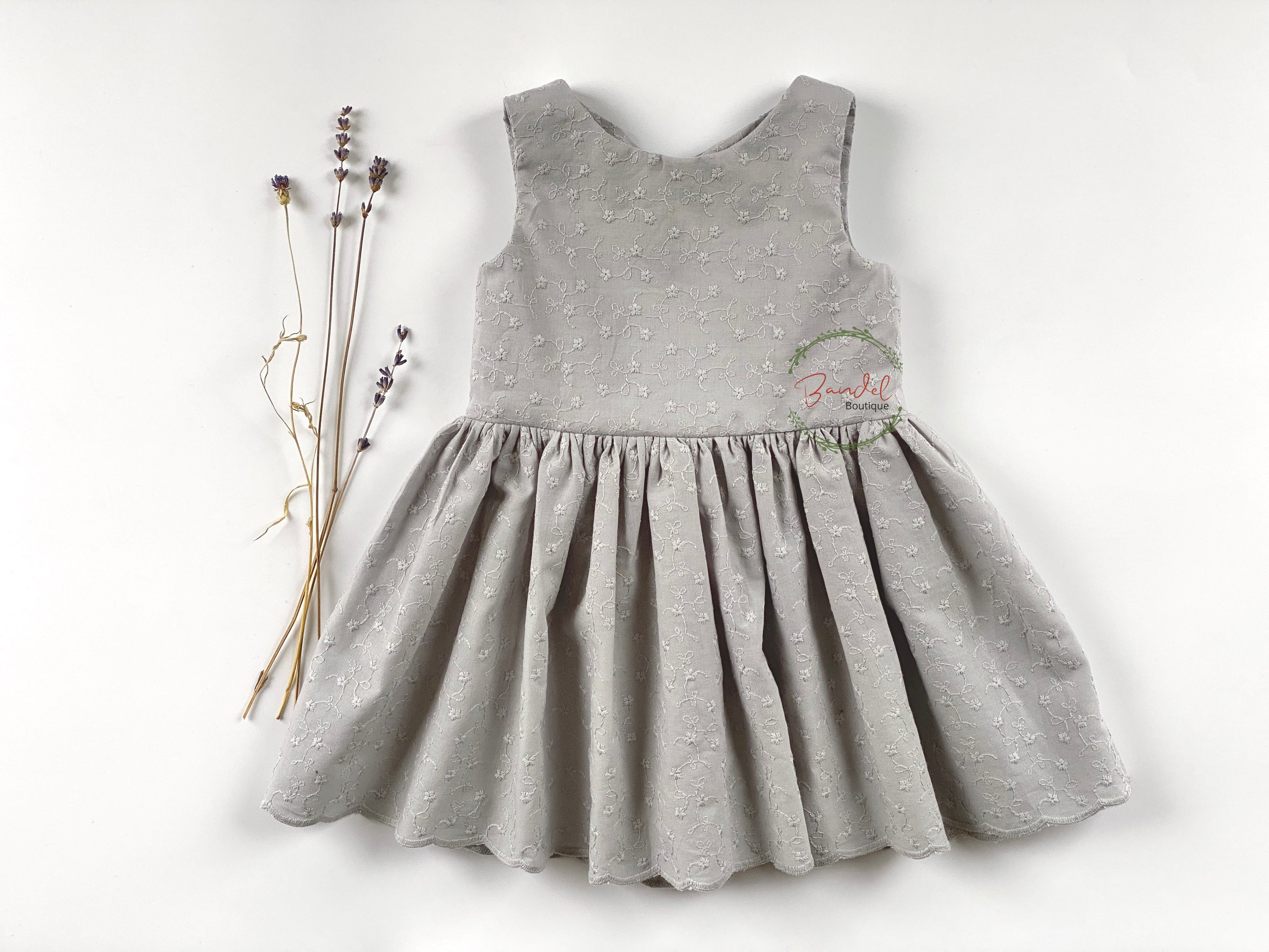 Daya - Light Grey Embroidery