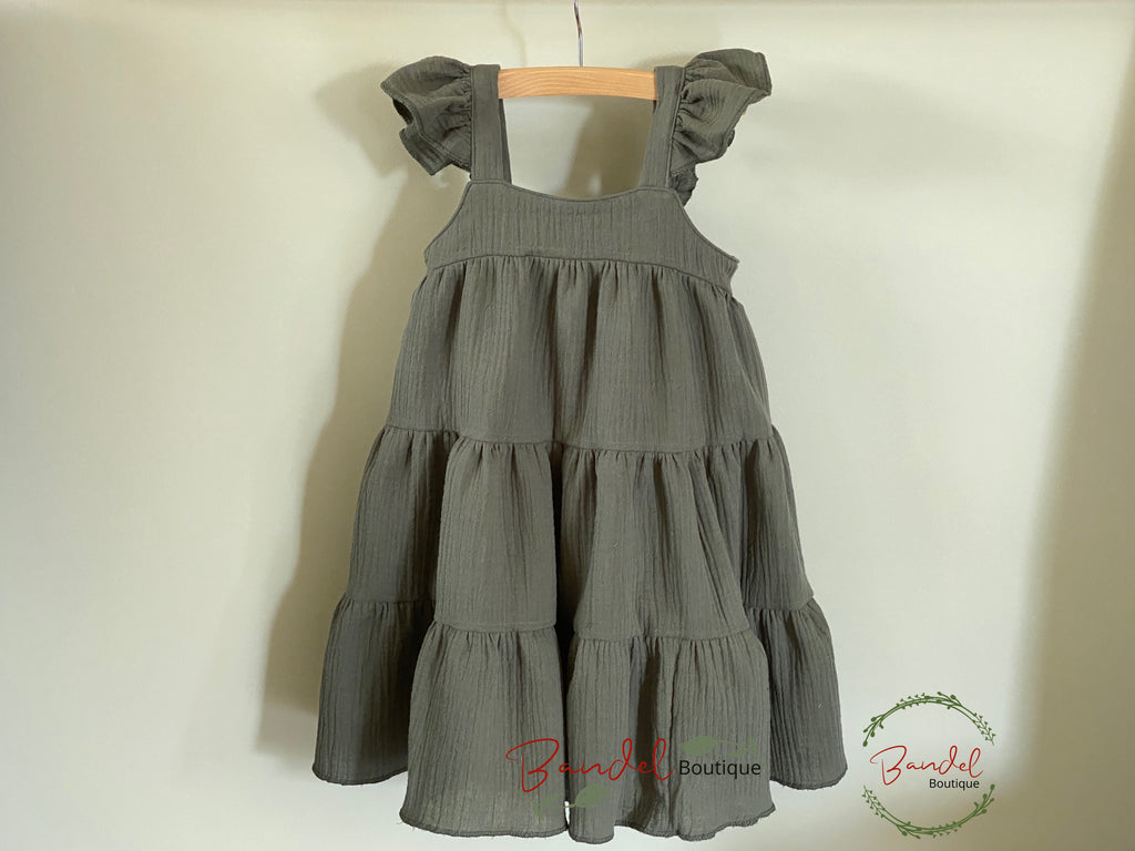 Lily - Khaki- green Muslin - Color Options