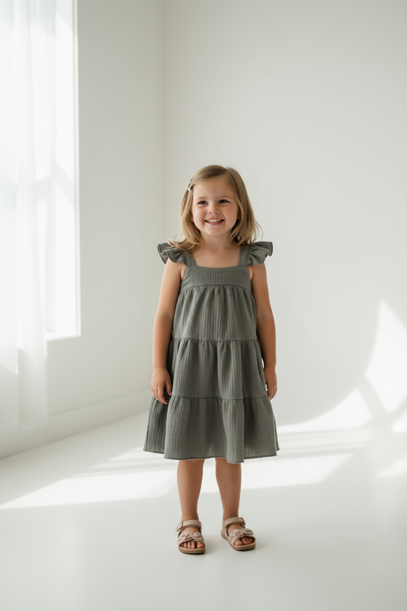 Lily - Khaki- green Muslin - Color Options