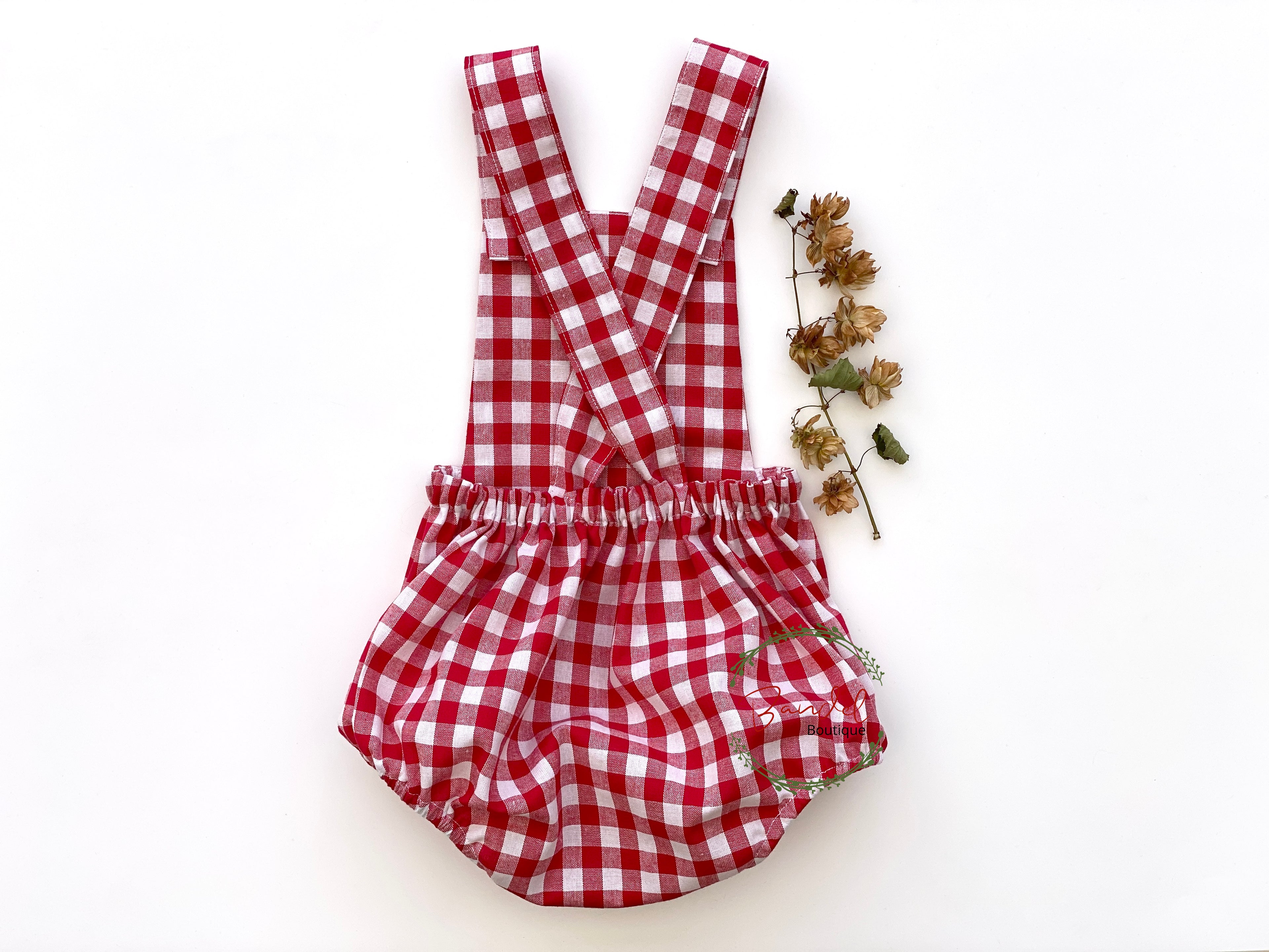 Red Check Romper