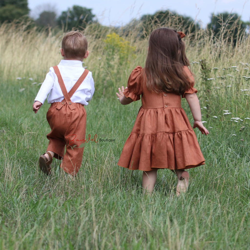 Linen Rust Dress