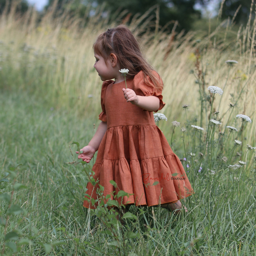 Linen Rust Dress
