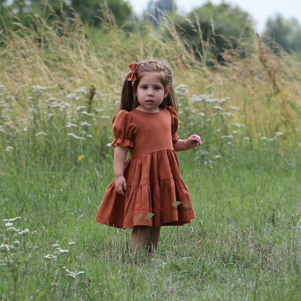 Linen Rust Dress