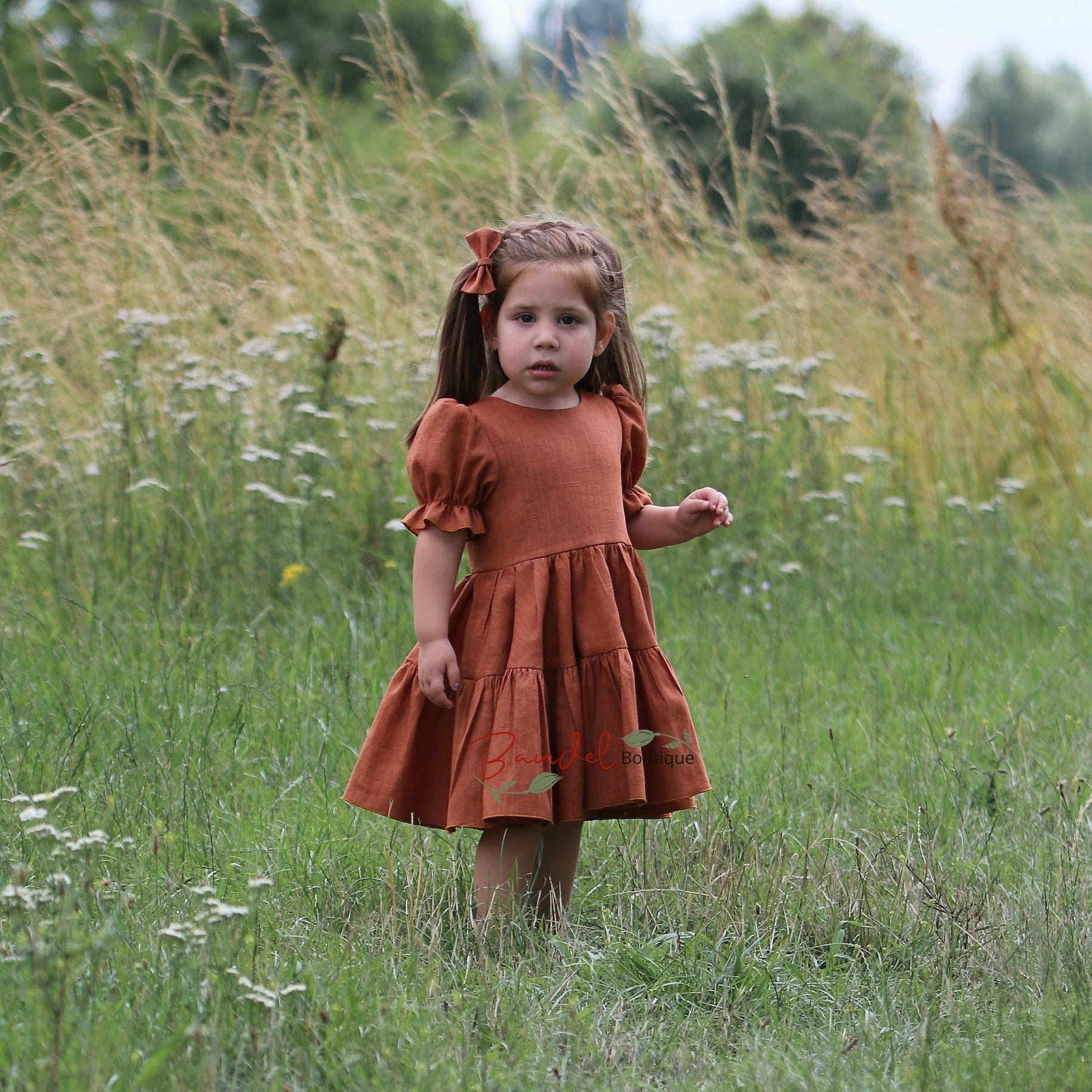 Linen Rust Dress