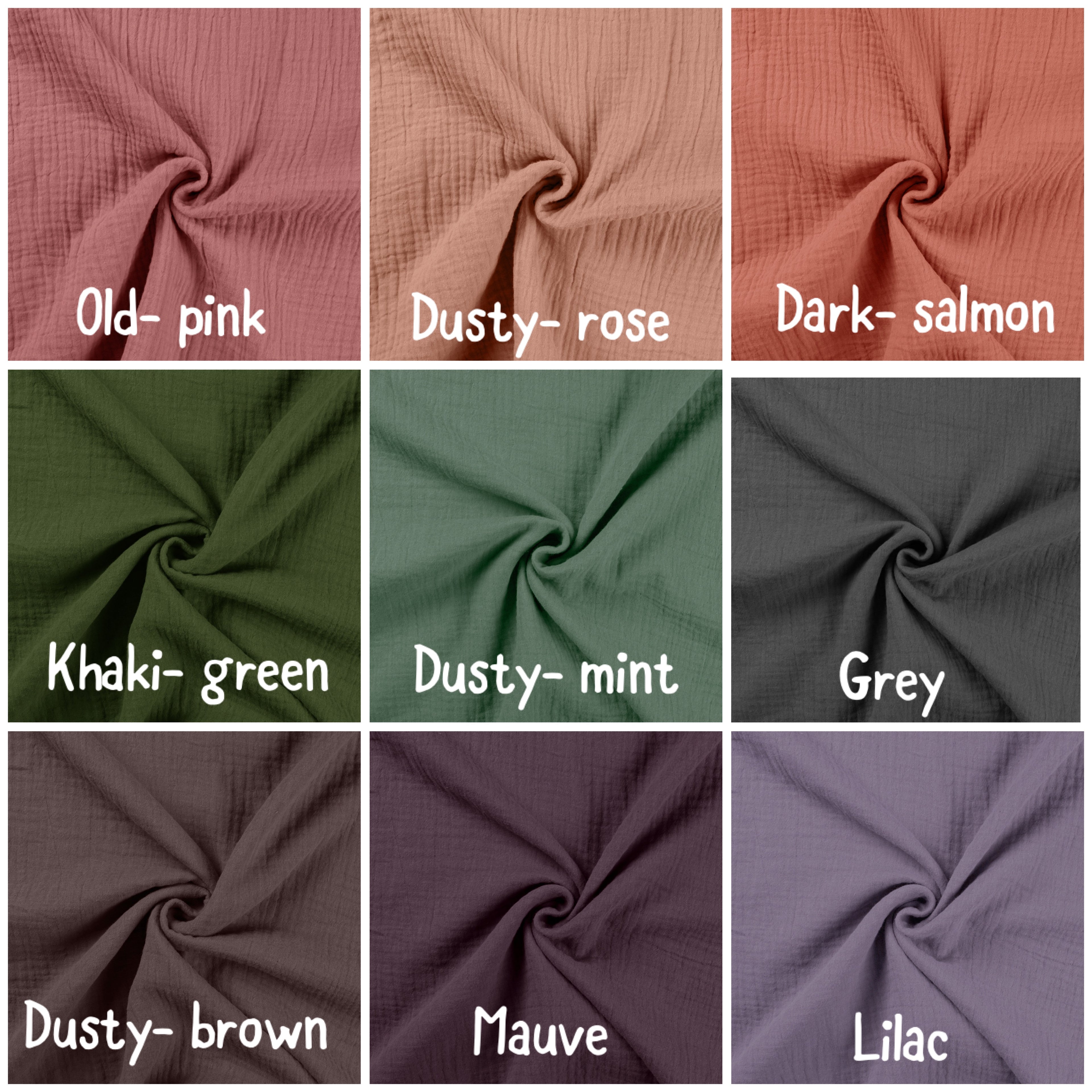 Lily - Mauve Muslin - Color Options
