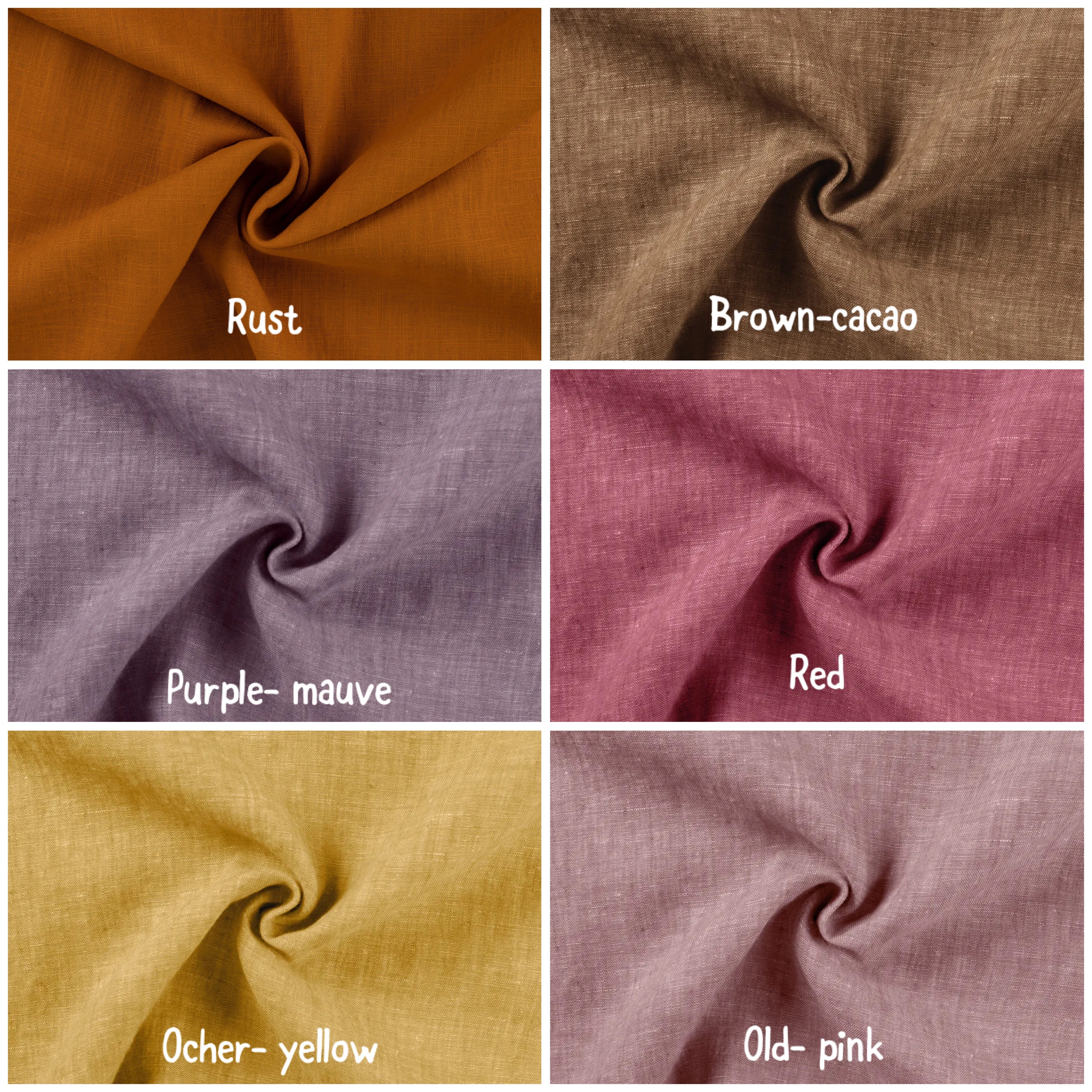 Charlotte - Purple- mauve Linen - Color Options