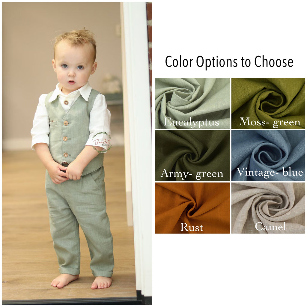 3 Pcs Long Pants Pageboy Outfit