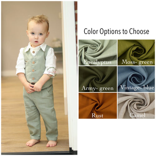 3 Pcs Long Pants Pageboy Outfit