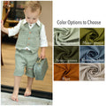 3 Pcs Shorts Pageboy Outfit