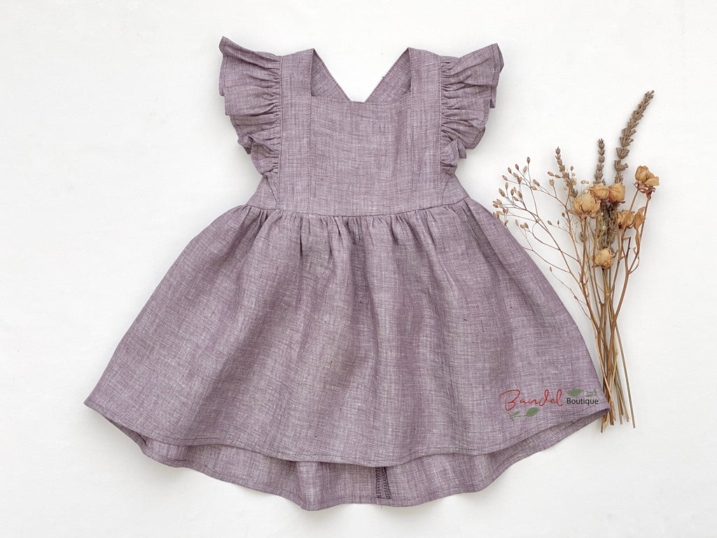 Charlotte - Purple- mauve Linen - Color Options