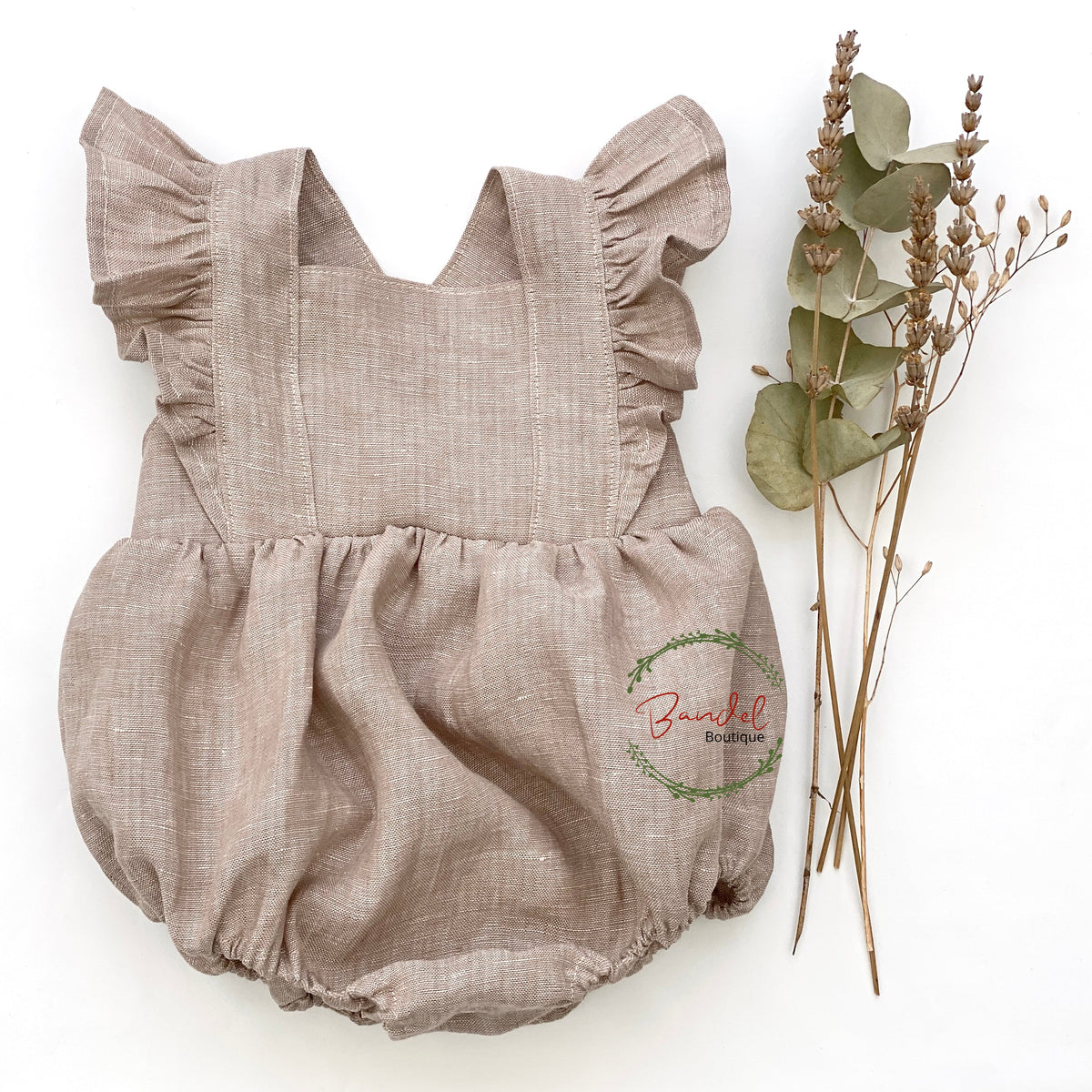 Sand Vintage Bubble Romper - Color Options