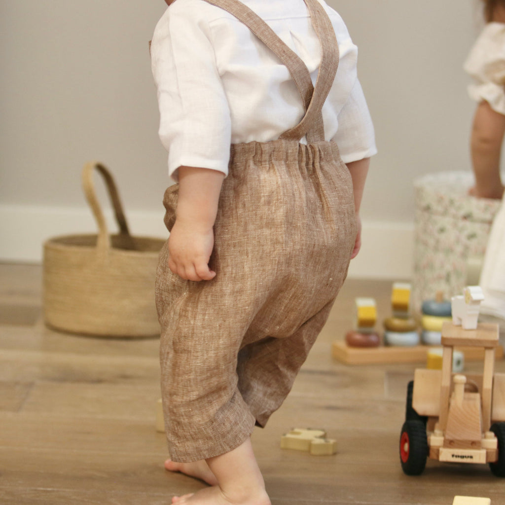 Noah, Linen Harem Romper