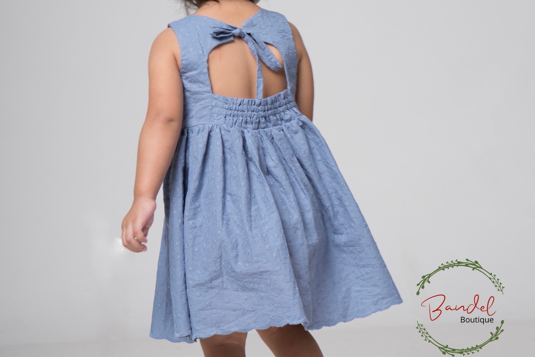 Daya - Dusty- blue Embroidery