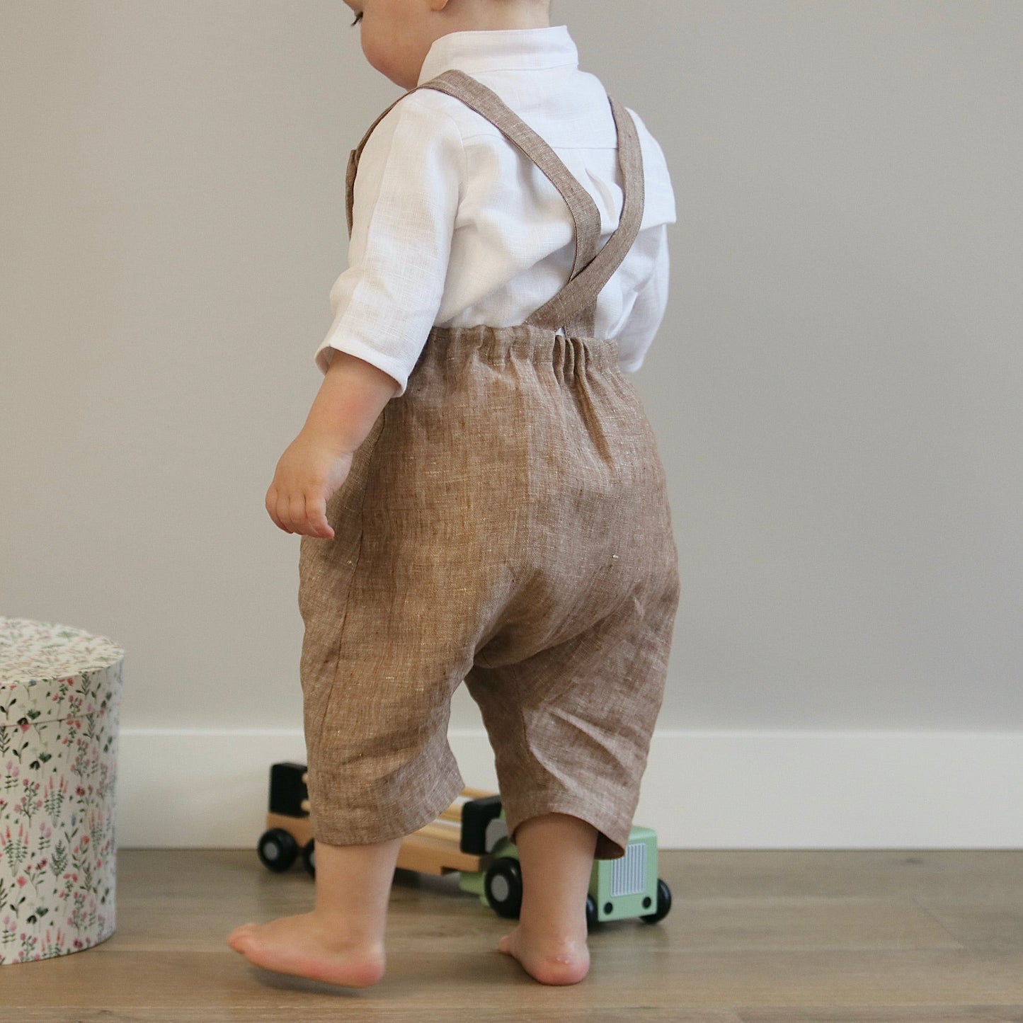 Noah, Linen Harem Romper