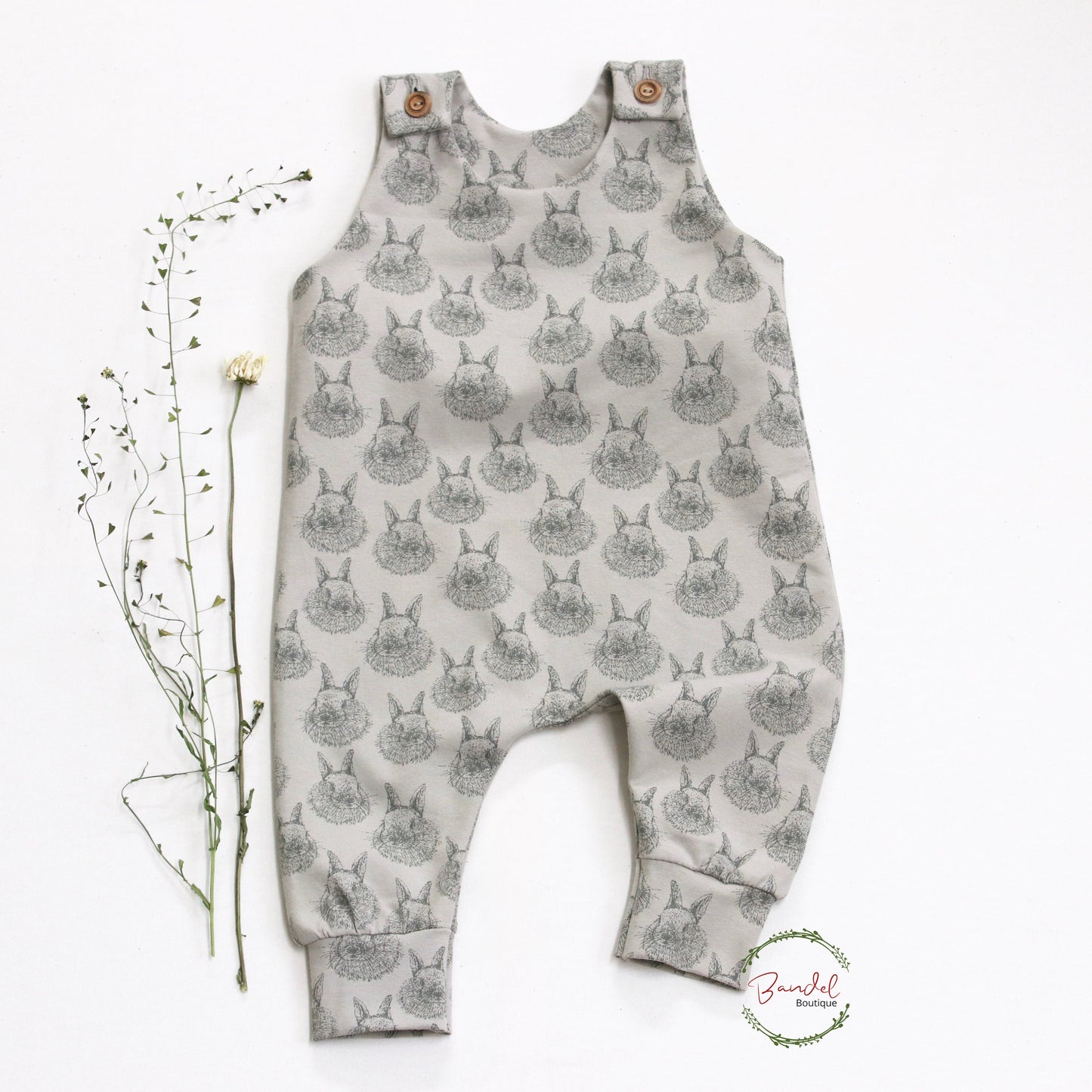 Rabbit Jersey Cotton Romper